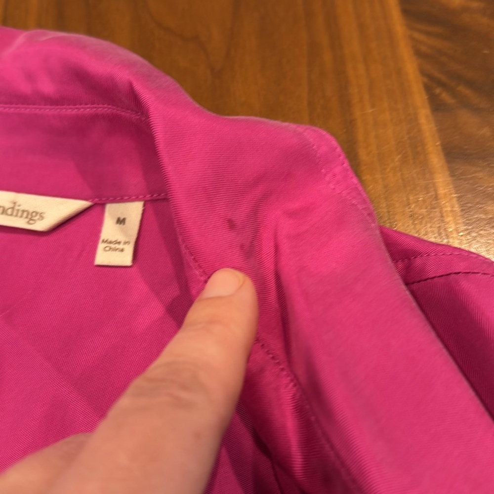Soft Surroundings Sleeveless Pink Button-Up Dress - Picture 6 of 9